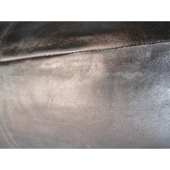 Auth Furla Metallic Bronze Gold Leather Satchel Tote Crossbody Handbag - Picture 8 of 16